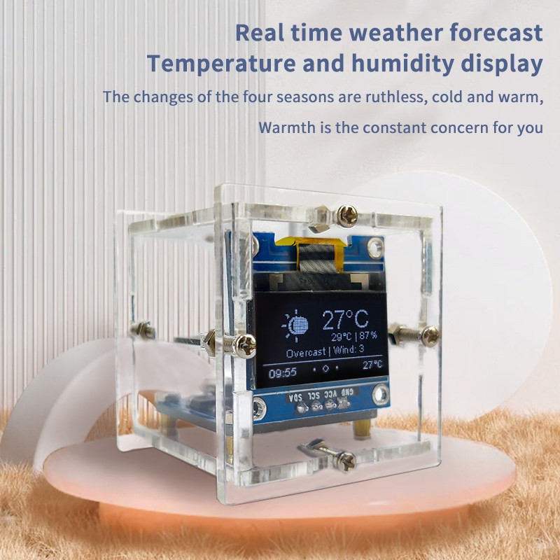 ESP8266 Mini-Wetteruhr-Bausatz – Diy Electronics Project Kit Bewertung und Preis