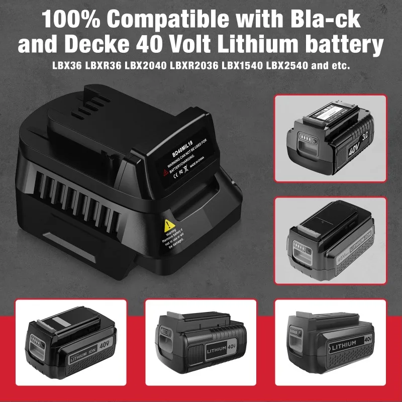 BD40MIL18 Batterieadapter, gee – Black+Decker Tool Cordless Bewertung und Preis