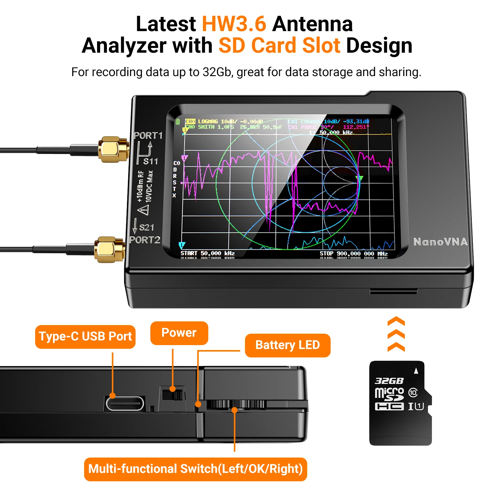 NanoVNA-H Vektor-Netzwerk-Ante – Logic Analyzer Usb Bewertung und Preis